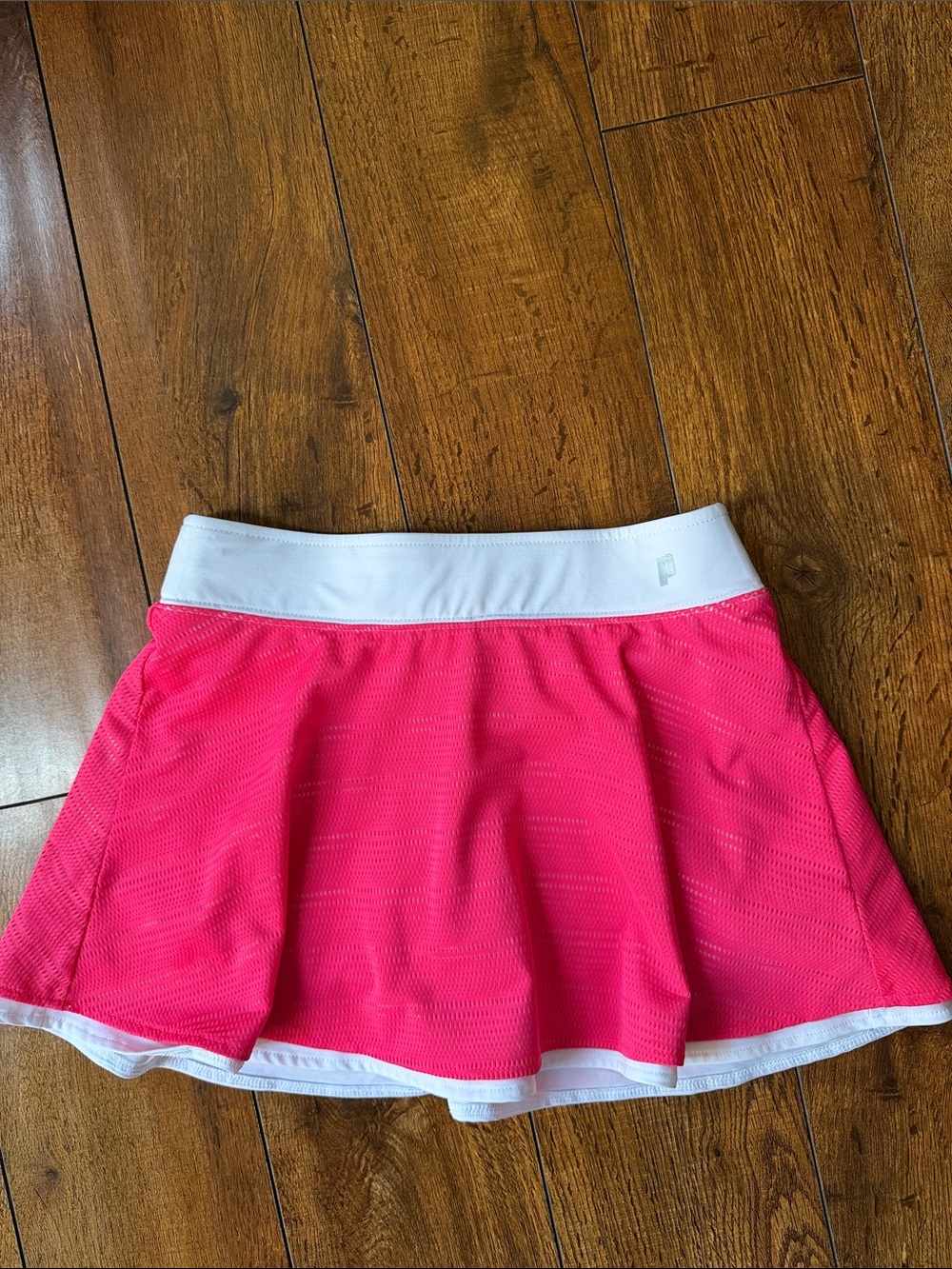 Prince Pink and White Girls' Athletic Skort